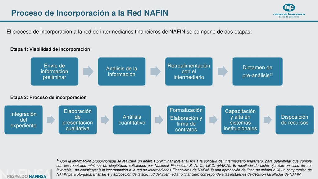 Proceso de Incorporación a la Red NAFIN