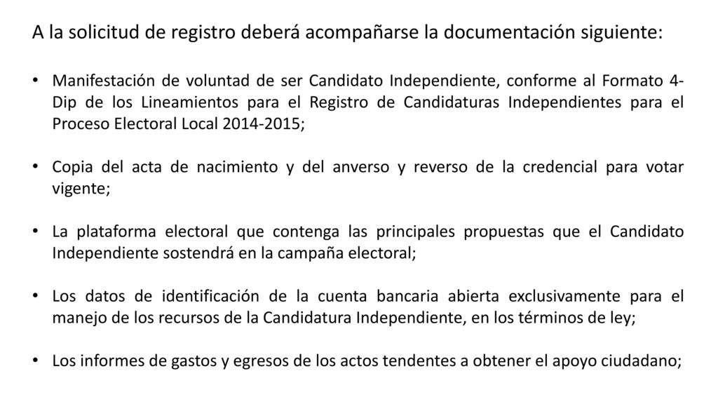 A la solicitud de registro deberá acompañarse la documentación siguiente: