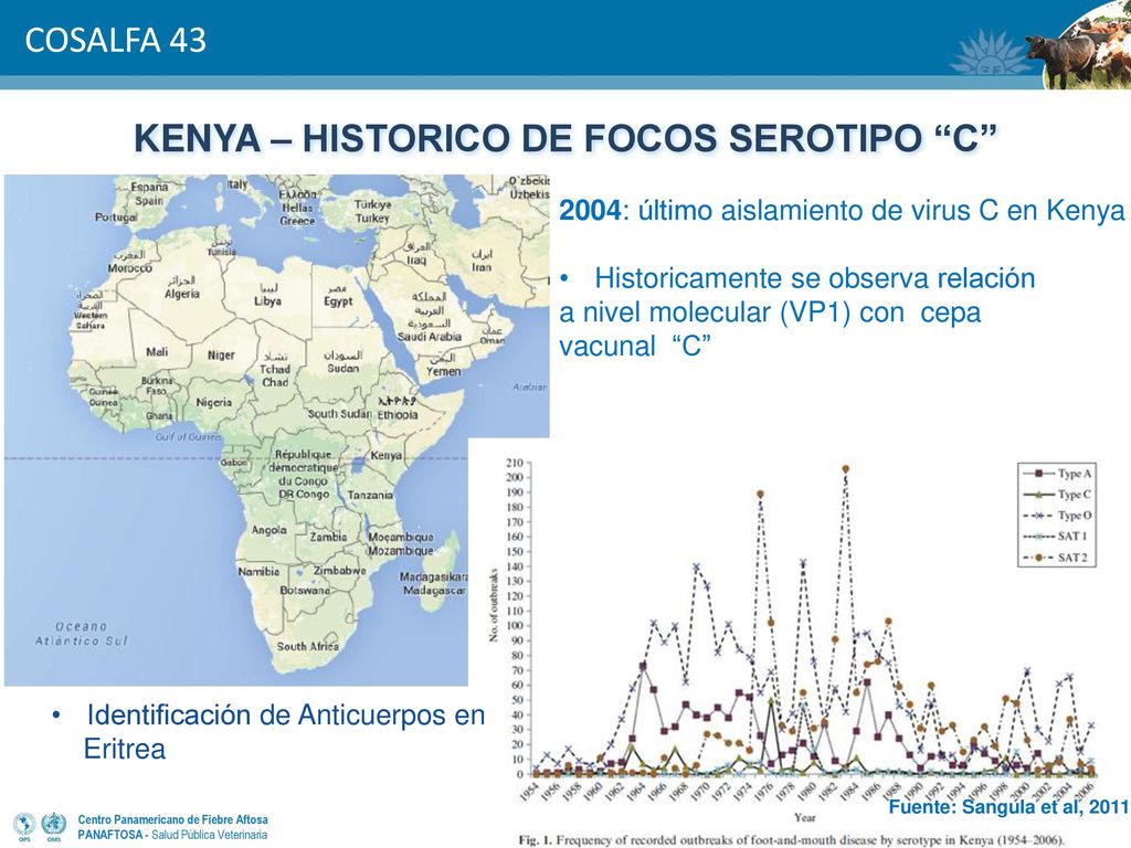 KENYA – HISTORICO DE FOCOS SEROTIPO C