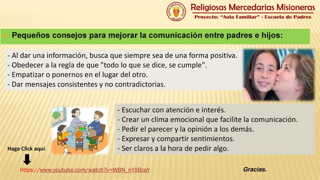 Pequeños consejos para mejorar la comunicación entre padres e hijos: