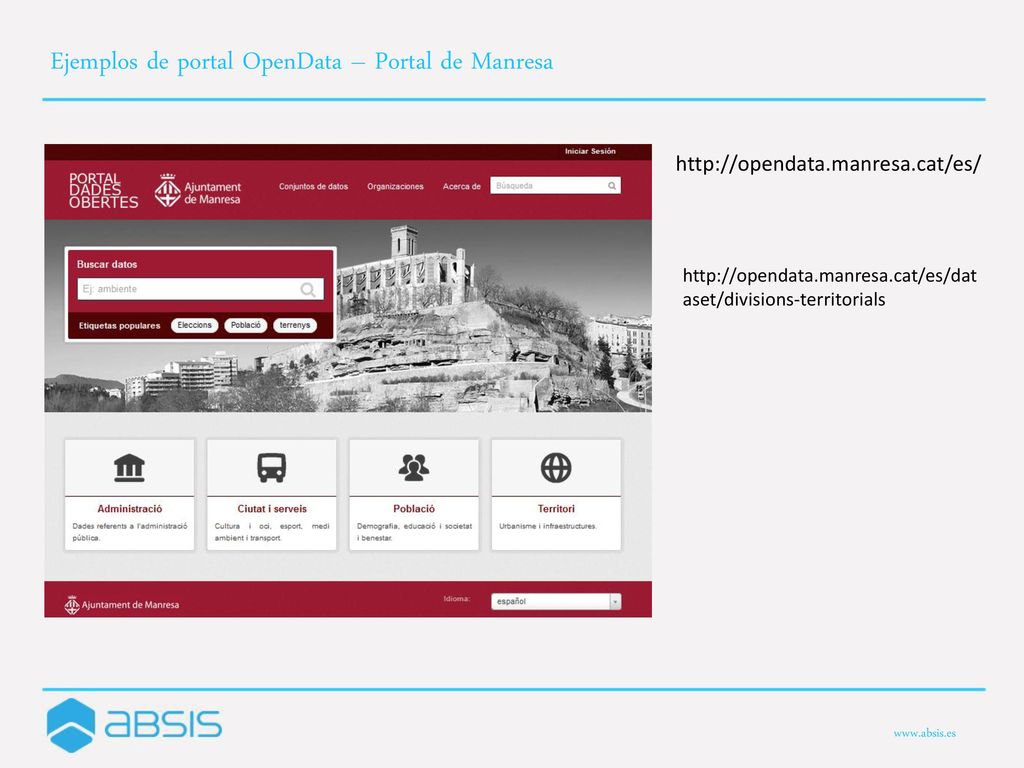 Ejemplos de portal OpenData – Portal de Manresa