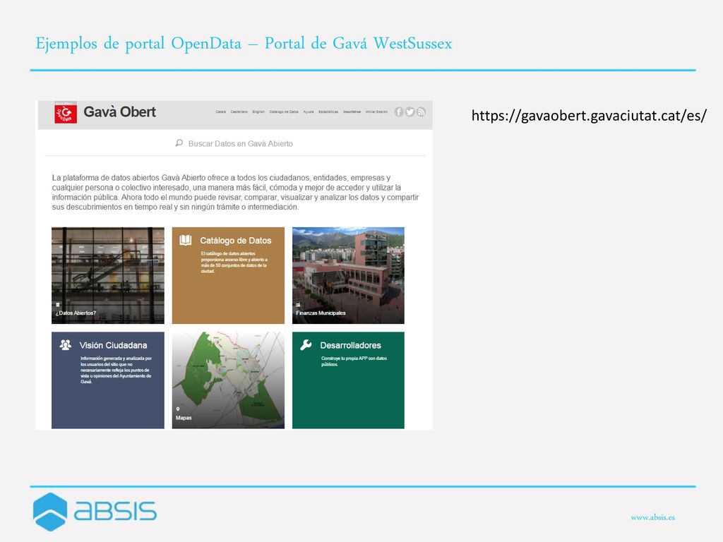 Ejemplos de portal OpenData – Portal de Gavá WestSussex