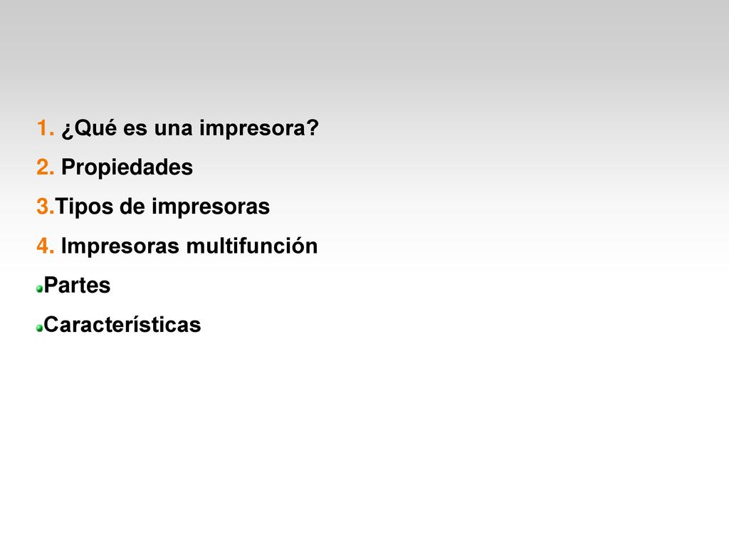 ¿Qué es una impresora. Propiedades. Tipos de impresoras.