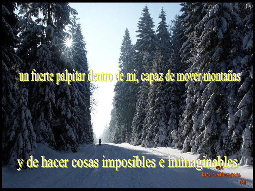 un fuerte palpitar dentro de mi, capaz de mover montañas
