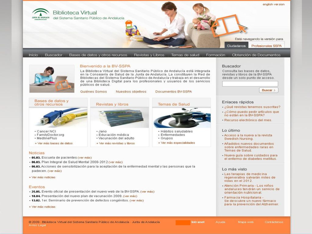 1/47 Perfil que se abre siempre por defecto, el ciudadano. Recursos open access, gratuitos, etc.