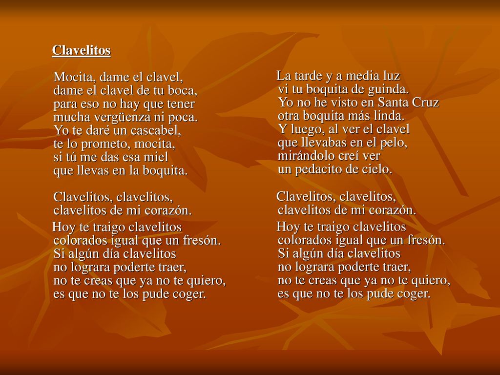 La tarde y a media luz vi tu boquita de guinda