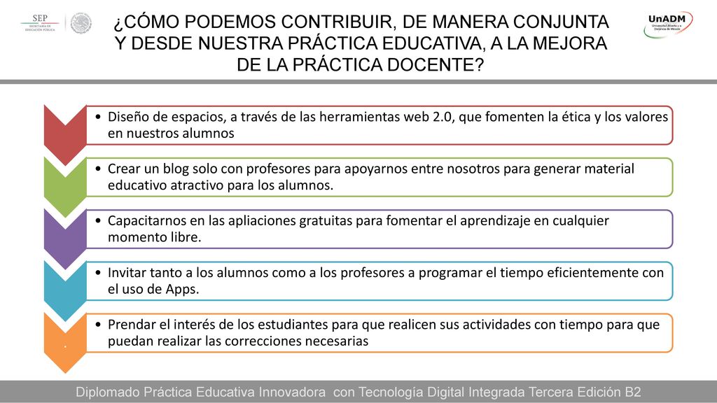 ¿CÓMO PODEMOS CONTRIBUIR, DE MANERA CONJUNTA Y DESDE NUESTRA PRÁCTICA EDUCATIVA, A LA MEJORA DE LA PRÁCTICA DOCENTE