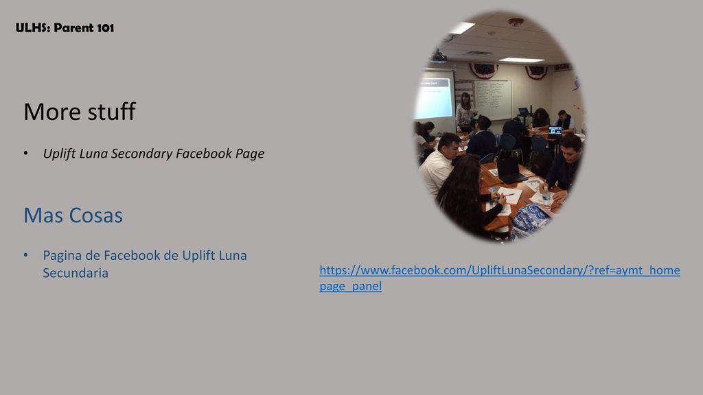 More stuff Mas Cosas Uplift Luna Secondary Facebook Page