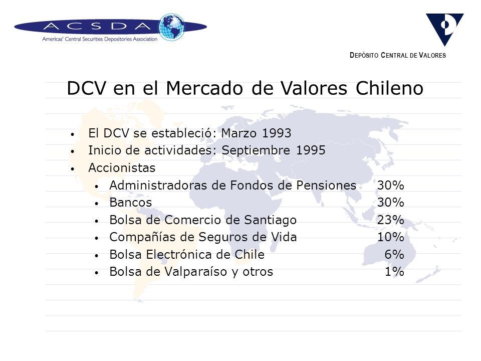 DCV en el Mercado de Valores Chileno