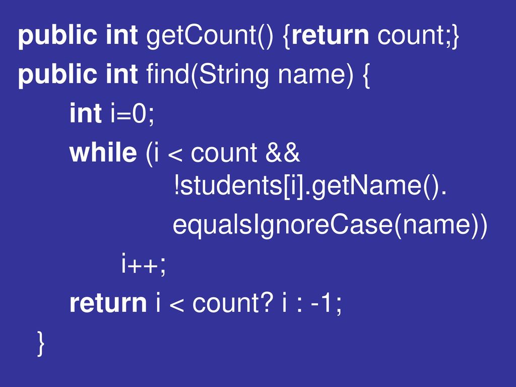 public int getCount() {return count;}