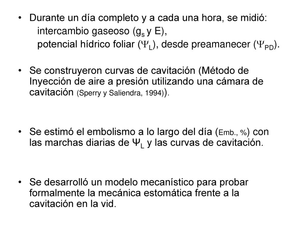 Durante un día completo y a cada una hora, se midió: