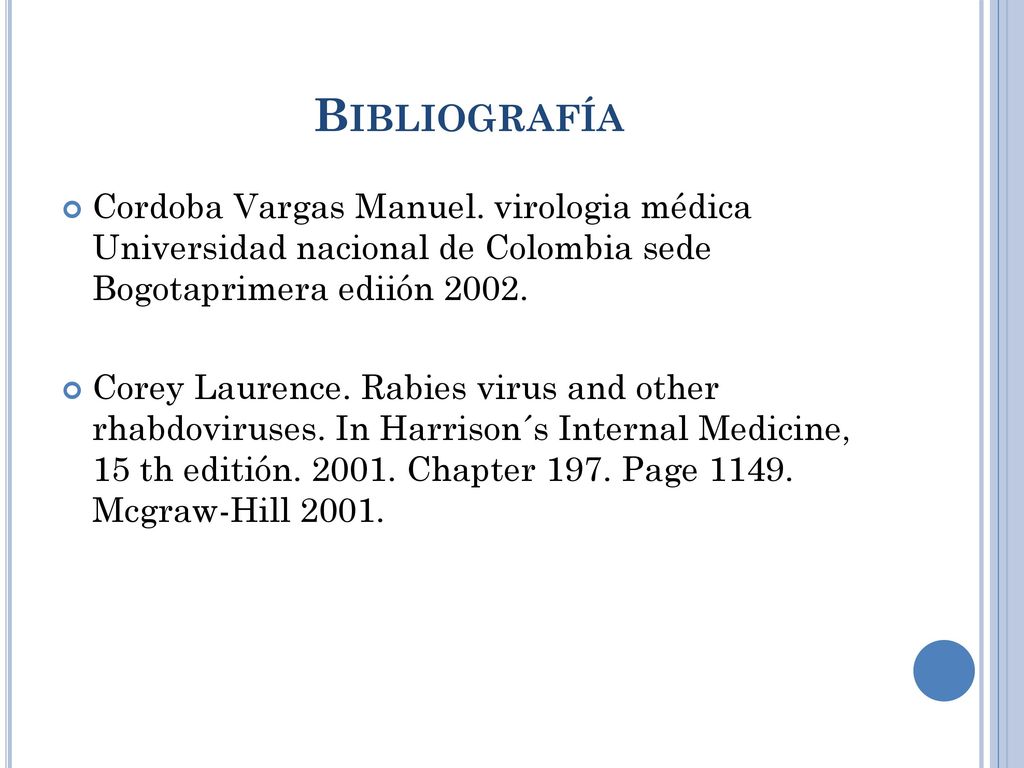 Bibliografía Cordoba Vargas Manuel. virologia médica Universidad nacional de Colombia sede Bogotaprimera ediión