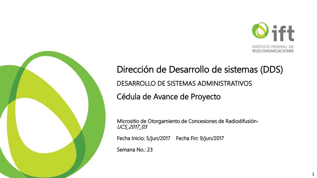 Dirección de Desarrollo de sistemas (DDS) DESARROLLO DE SISTEMAS ADMINISTRATIVOS