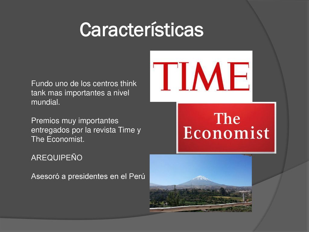 Características Fundo uno de los centros think tank mas importantes a nivel mundial.