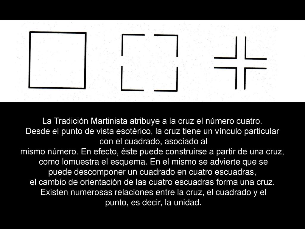 La Tradición Martinista atribuye a la cruz el número cuatro.