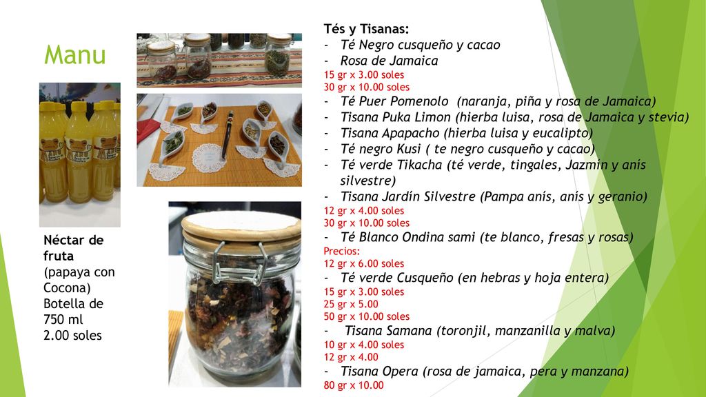 Manu Tés y Tisanas: Té Negro cusqueño y cacao Rosa de Jamaica
