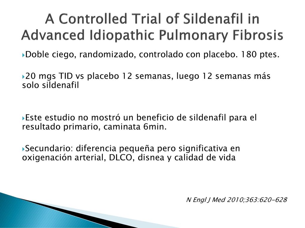 A Controlled Trial of Sildenafil in Advanced Idiopathic Pulmonary Fibrosis