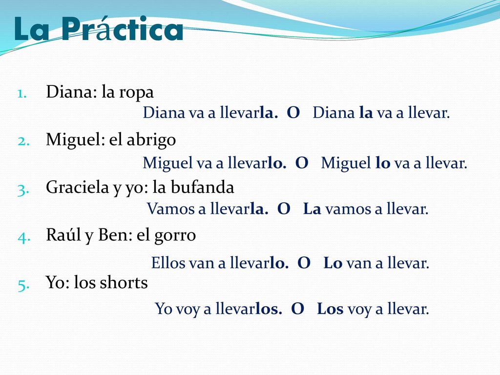 La Práctica Diana: la ropa Miguel: el abrigo Graciela y yo: la bufanda