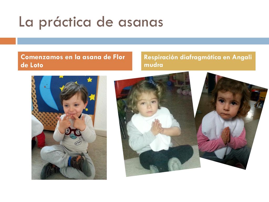 La práctica de asanas Comenzamos en la asana de Flor de Loto