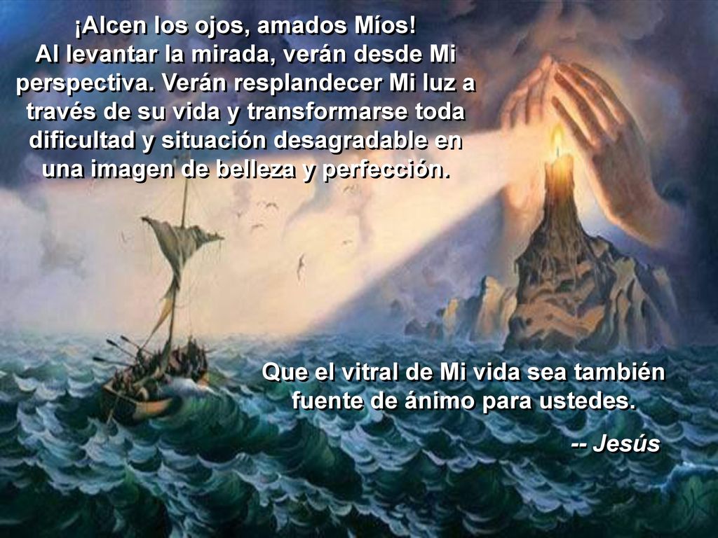 Que el vitral de Mi vida sea también fuente de ánimo para ustedes.