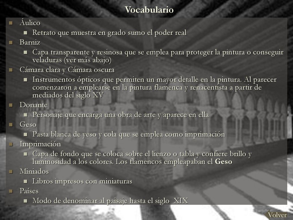 Vocabulario Áulico Retrato que muestra en grado sumo el poder real