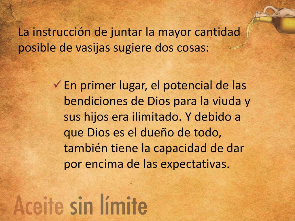 La instrucción de juntar la mayor cantidad posible de vasijas sugiere dos cosas: