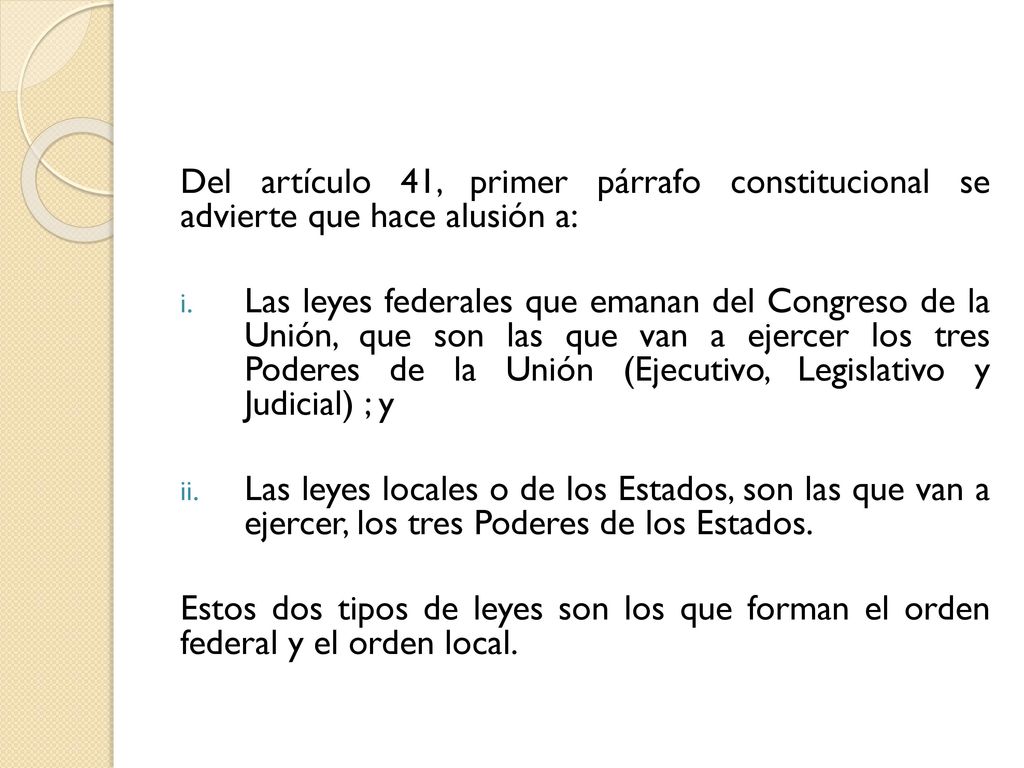 Del artículo 41, primer párrafo constitucional se advierte que hace alusión a: