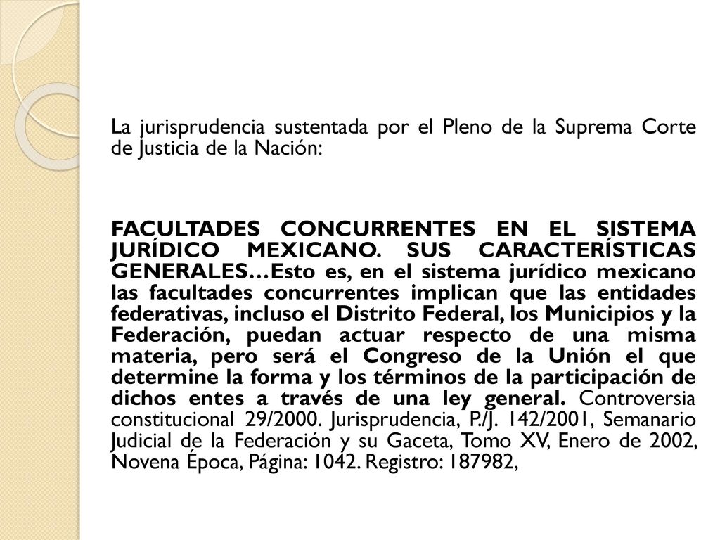 La jurisprudencia sustentada por el Pleno de la Suprema Corte de Justicia de la Nación: