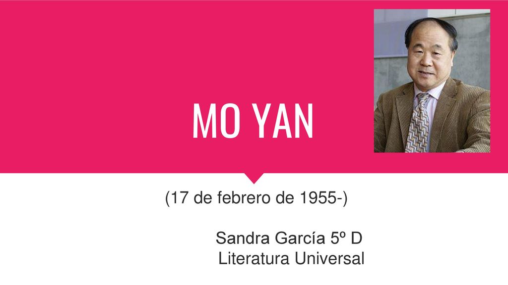 (17 de febrero de 1955-) Sandra García 5º D Literatura Universal