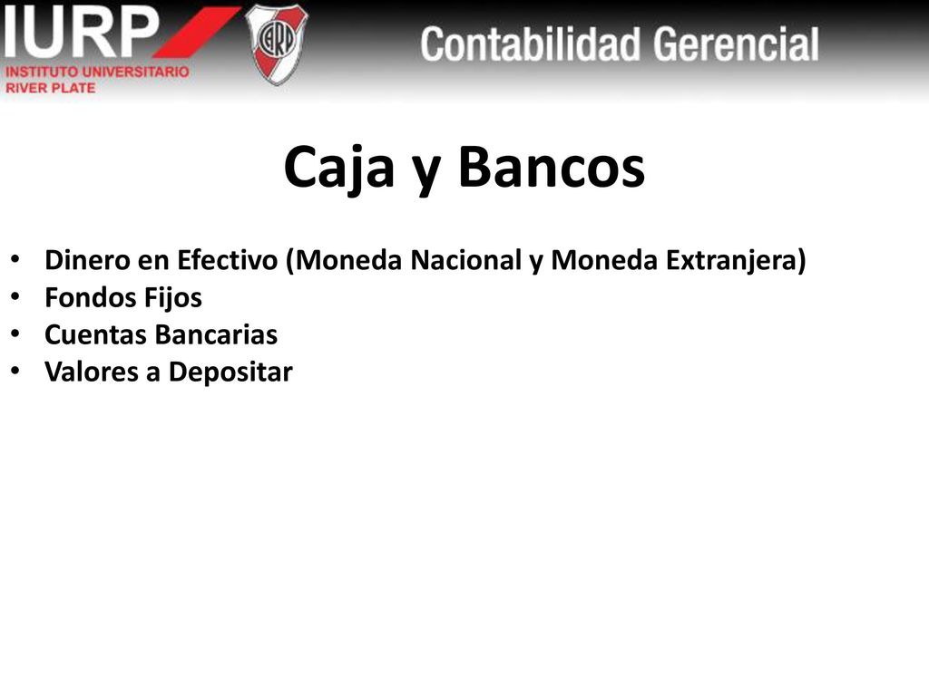 Caja y Bancos Dinero en Efectivo (Moneda Nacional y Moneda Extranjera)