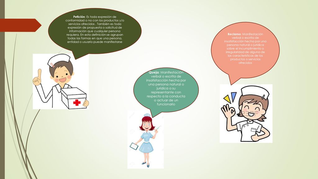 Petición: Es toda expresión de conformidad o no con los productos y/o servicios ofrecidos . También es toda expresión de propuesta o solicitud de información que cualquier persona requiera. En esta definición se agrupan todas las formas en que una persona, entidad o usuario puede manifestarse