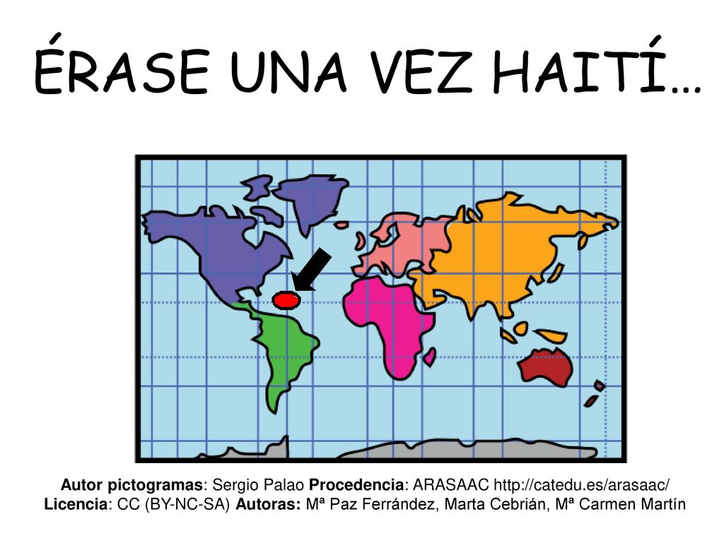 ÉRASE UNA VEZ HAITÍ… Autor pictogramas: Sergio Palao Procedencia: ARASAAC