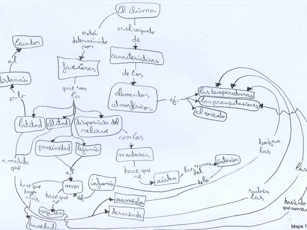 Ejemplos de Mapas construidos por alumnos de 6º curso de una misma clase (a la vista del texto)