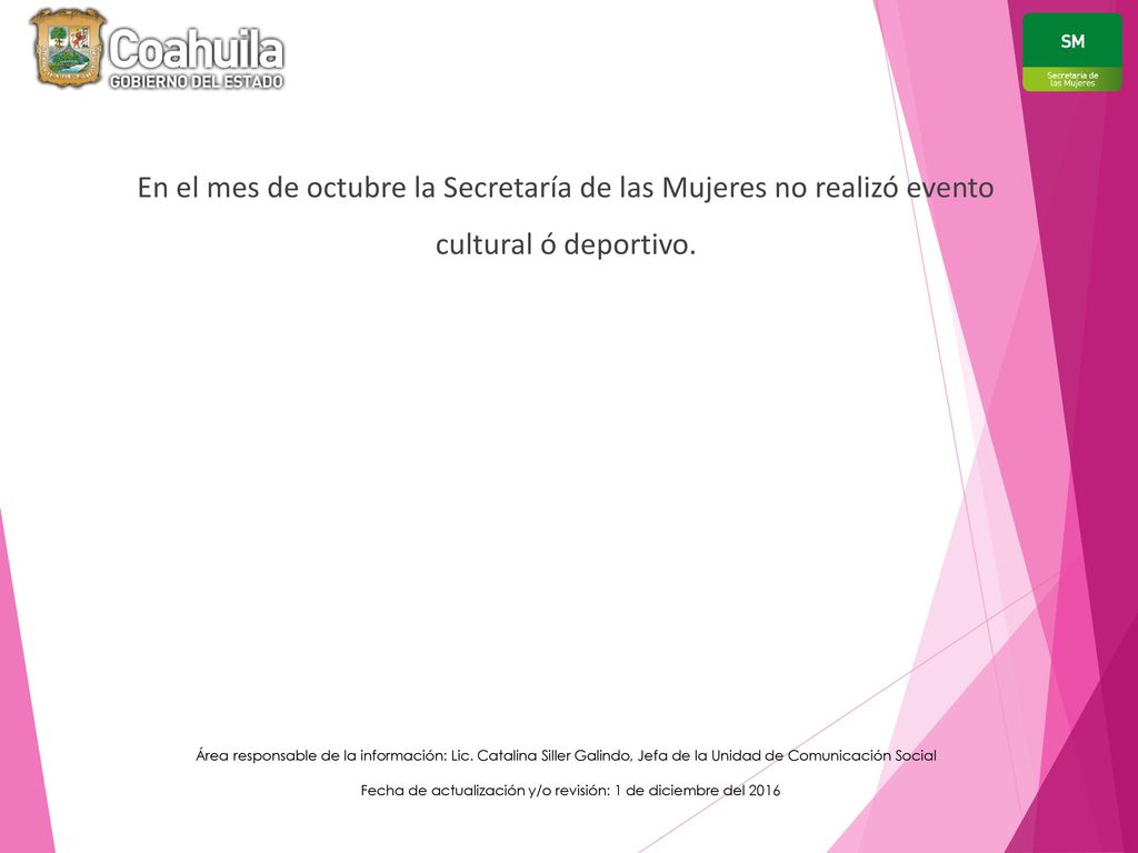 Fecha de actualización y/o revisión: 1 de diciembre del 2016