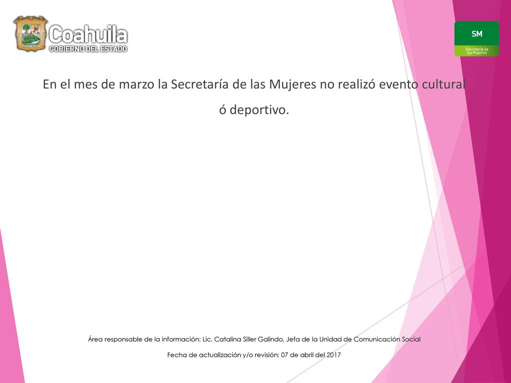 Fecha de actualización y/o revisión: 07 de abril del 2017
