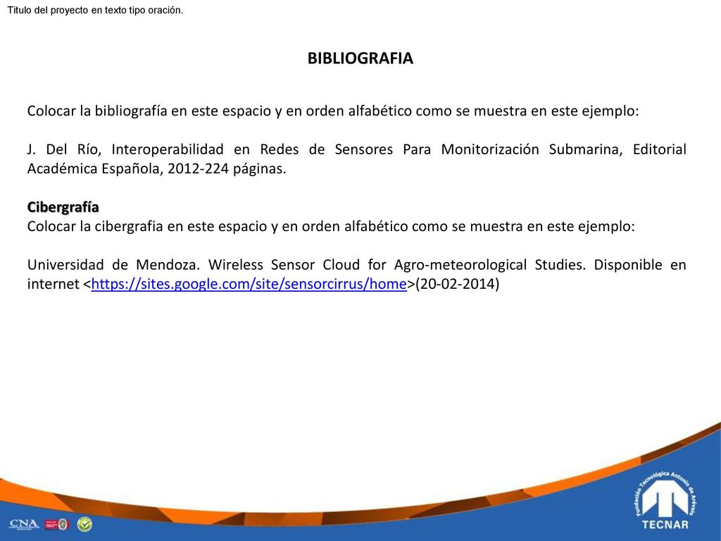 Titulo del proyecto en texto tipo oración.