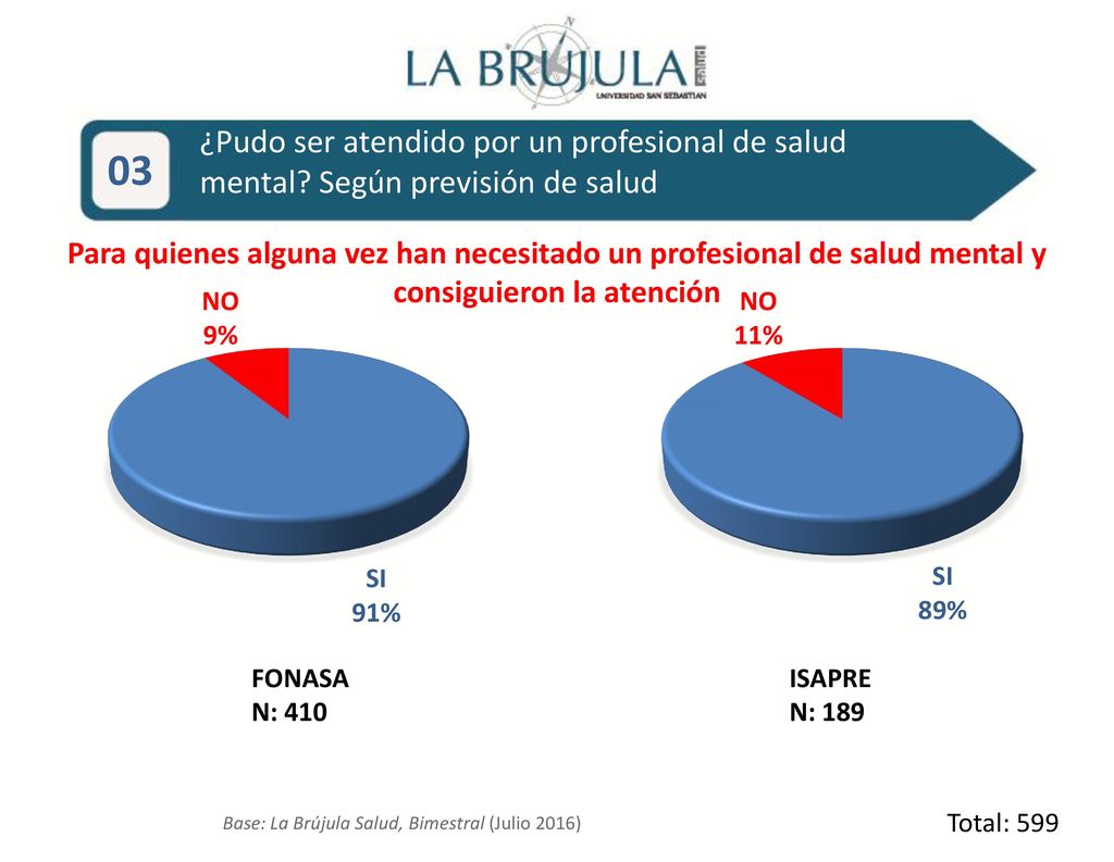 ¿Pudo ser atendido por un profesional de salud mental