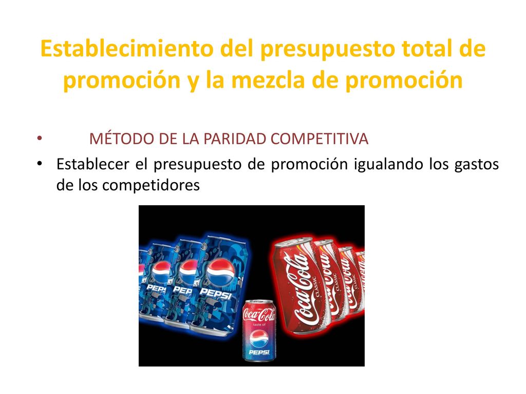 Establecimiento del presupuesto total de promoción y la mezcla de promoción