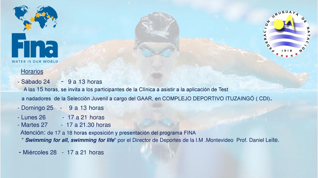 - Miércoles a 21 horas Horarios - Sábado a 13 horas