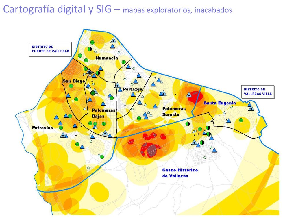 Cartografía digital y SIG – mapas exploratorios, inacabados