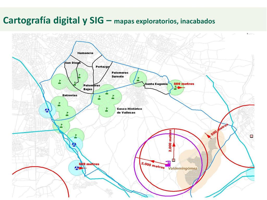 Cartografía digital y SIG – mapas exploratorios, inacabados