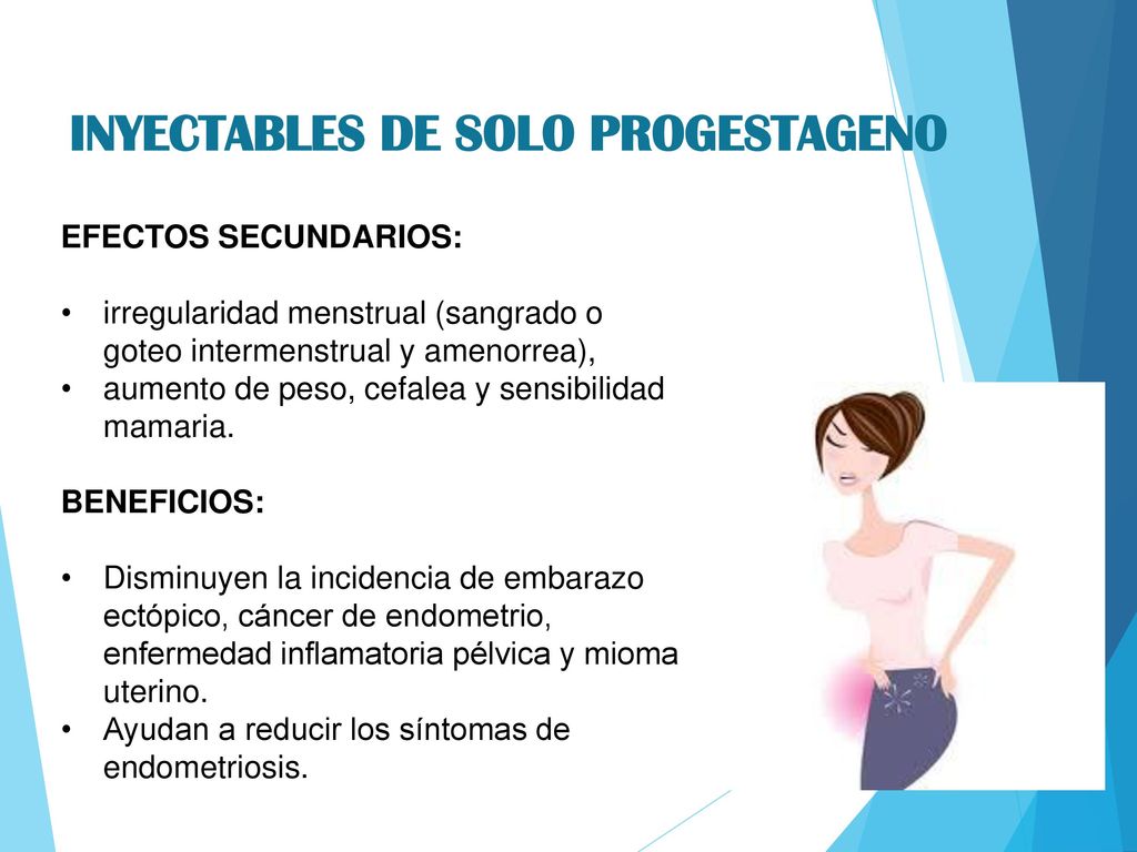 INYECTABLES DE SOLO PROGESTAGENO