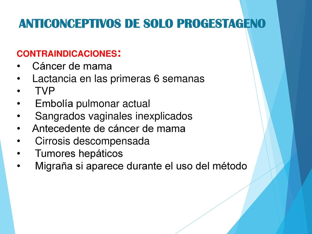 ANTICONCEPTIVOS DE SOLO PROGESTAGENO