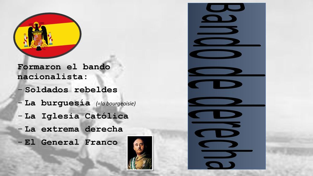 Formaron el bando nacionalista: Soldados rebeldes