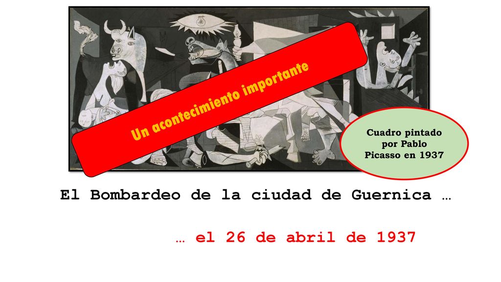 Un acontecimiento importante Cuadro pintado por Pablo Picasso en 1937