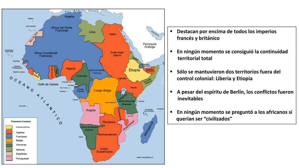 Destacan por encima de todos los imperios francés y británico