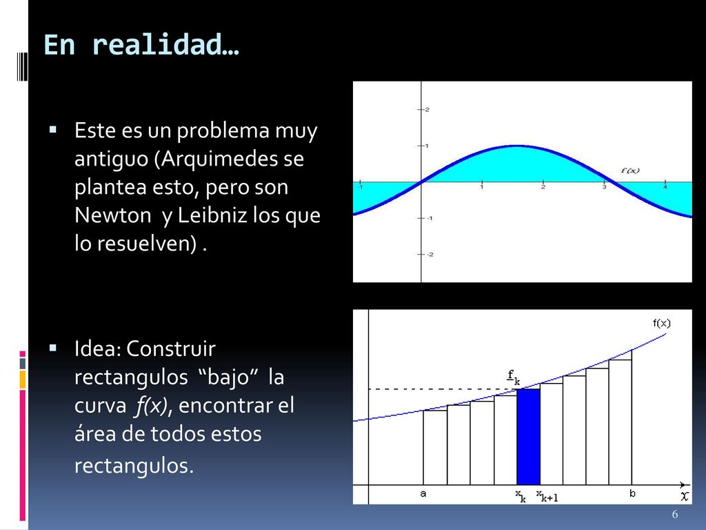 En realidad… Este es un problema muy antiguo (Arquimedes se plantea esto, pero son Newton y Leibniz los que lo resuelven) .