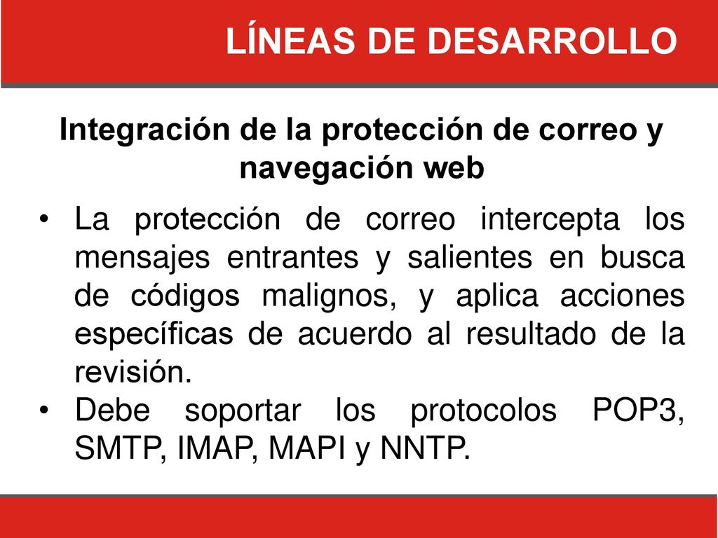 Integración de la protección de correo y navegación web