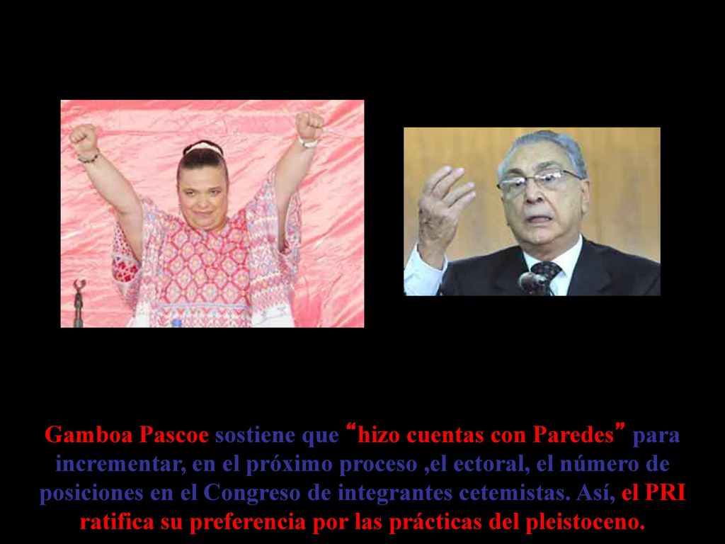 Gamboa Pascoe sostiene que hizo cuentas con Paredes para incrementar, en el próximo proceso ,el ectoral, el número de posiciones en el Congreso de integrantes cetemistas.