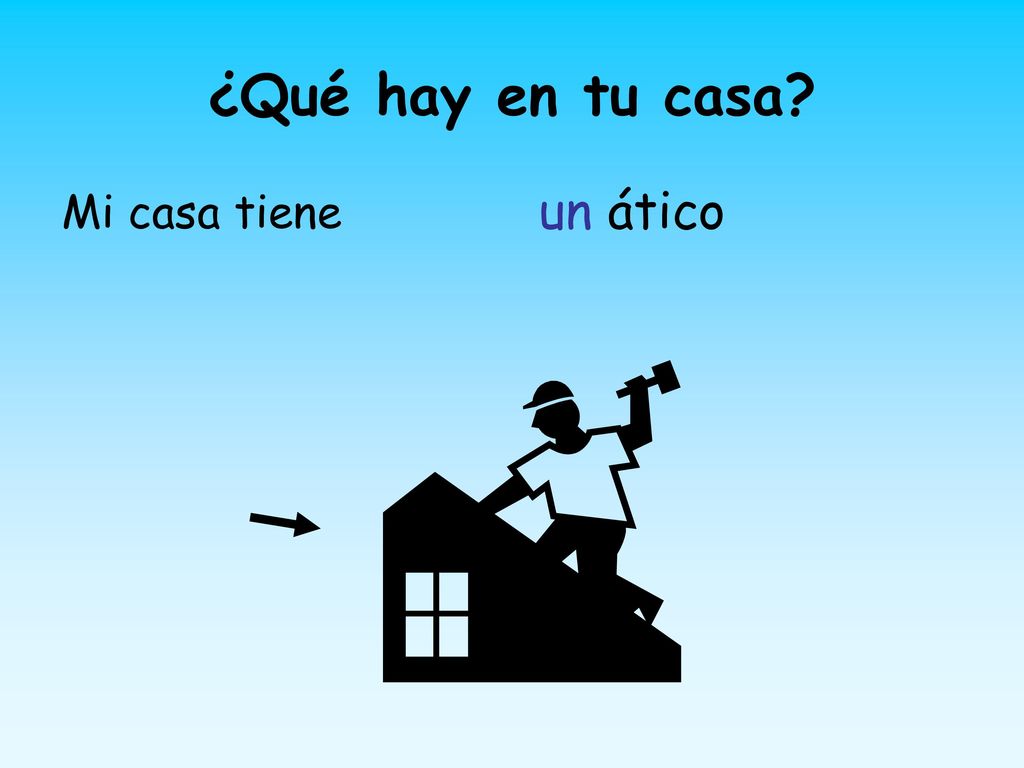 ¿Qué hay en tu casa Mi casa tiene un ático